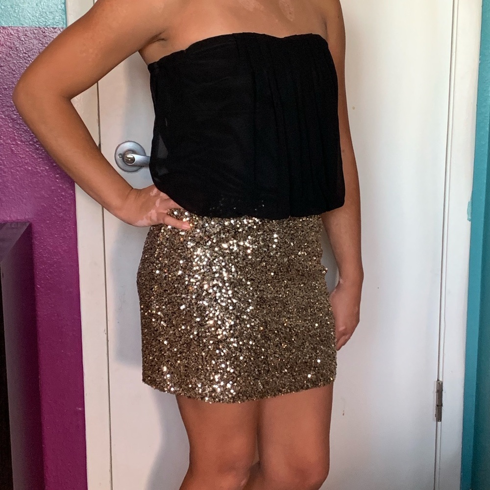 Party dress (black&gold)